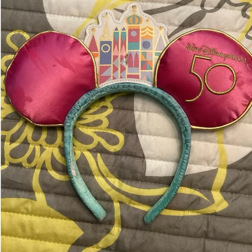 NWOT Disney Parks Mickey Mouse: The Main Attraction It's a Small World Ears
